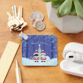 [お名前]のPoiluna Christmas Metal Square キーホルダー