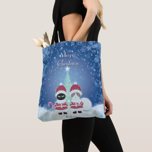 [お名前]のPoiluna Christmas Tote Bag トートバッグ (クローズアップ)