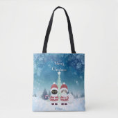 [お名前]のPoiluna Christmas Tote Bag トートバッグ (正面)