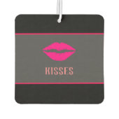 お名前&イニシャルピンクキス自動デコール カーエアーフレッシュナー (裏面)