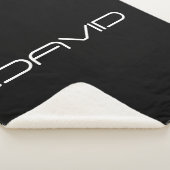 お名前 |カスタマイズクール可能なスタイル化文字 シェルパブランケット (3/4)