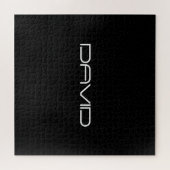 お名前 |カスタマイズクール可能なスタイル化文字 ジグソーパズル (横)