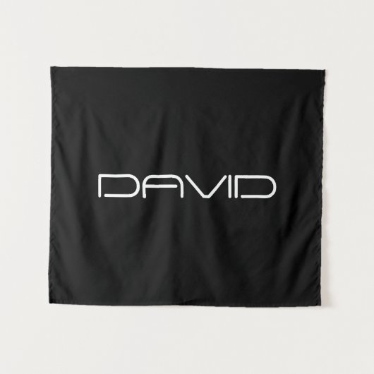 お名前 |カスタマイズクール可能なスタイル化文字 タペストリー (正面(横))