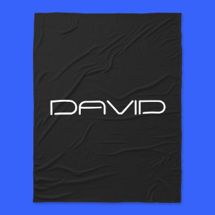 お名前  カスタマイズクール可能なスタイル化文字 フリースブランケット