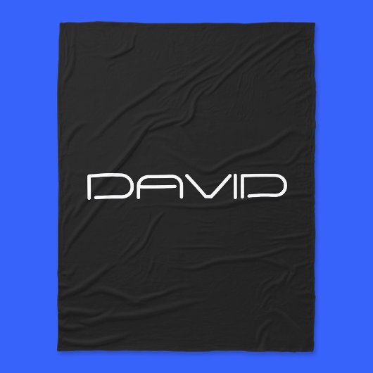 お名前 |カスタマイズクール可能なスタイル化文字 フリースブランケット