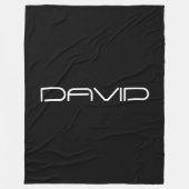 お名前 |カスタマイズクール可能なスタイル化文字 フリースブランケット (正面)