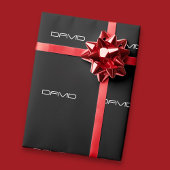 お名前 |カスタマイズクール可能なスタイル化文字 ラッピングペーパー