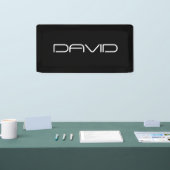 お名前 |カスタマイズクール可能なスタイル化文字 横断幕 (トレードショー)