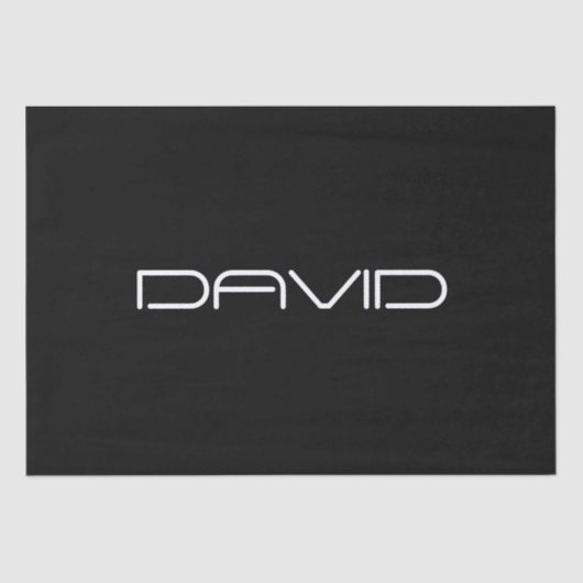 お名前 |カスタマイズクール可能なスタイル化文字 薄葉紙 (正面)