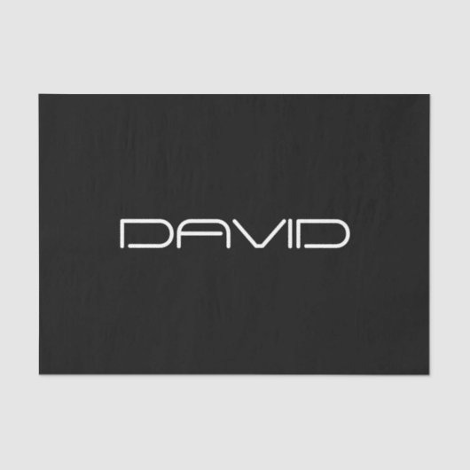 お名前 |カスタマイズクール可能なスタイル化文字 薄葉紙 (正面)