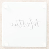 お名前 |スクエレガントリプト ガラスコースター (裏面)