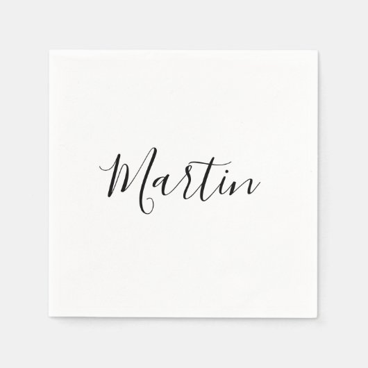 お名前 |スクエレガントリプト スタンダードカクテルナプキン (正面)
