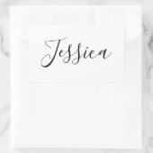 お名前 |スクエレガントリプト 長方形シール (バッグ)