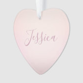 お名前 |ソフトスエレガントクリプトグラデーション オーナメント (正面)