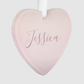 お名前 |ソフトスエレガントクリプトグラデーション オーナメント (正面)