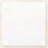 お名前 |ソフトスエレガントクリプトグラデーション ガラスコースター (裏面)