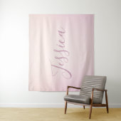 お名前 |ソフトスエレガントクリプトグラデーション タペストリー (インサイチュ)
