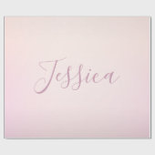 お名前 |ソフトスエレガントクリプトグラデーション ラッピングペーパー (フラット)