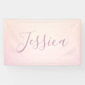 お名前 |ソフトスエレガントクリプトグラデーション 横断幕 (横)