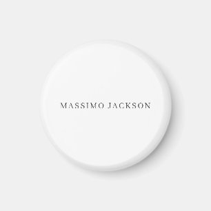 お名前 デコレーション シンプル モダン 黒 白 マグネット