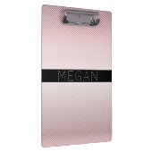 お名前 |バラグラデーションと白のストライプ クリップボード (右)