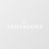 お名前 |ホワエレガントイト玄関 ウィンドウサイン (シート)