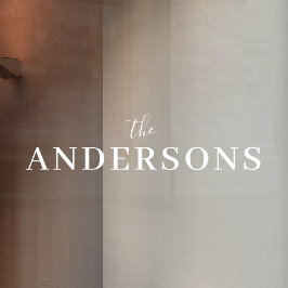 お名前 |ホワエレガントイト玄関 ウィンドウサイン