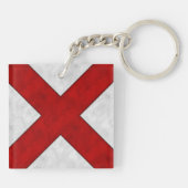 お名前+信号航海のフラグVビクター キーホルダー (裏面)