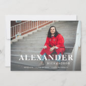 お名前&写真大学院発表M 2 招待状 (正面)