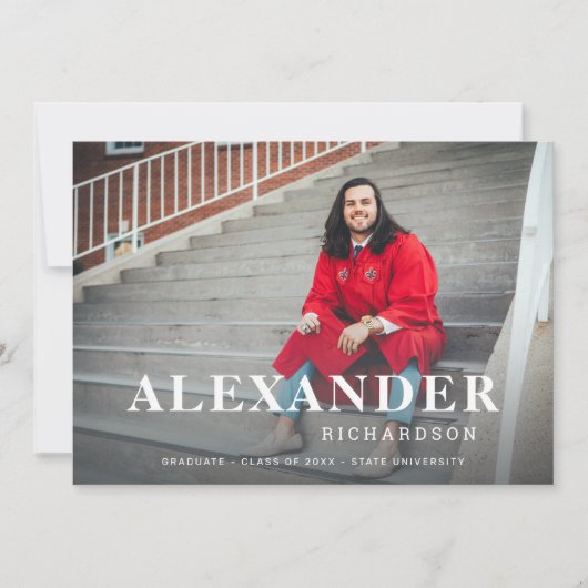 お名前&写真大学院発表M 2 招待状 (正面)