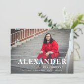 お名前&写真大学院発表M 2 招待状 (スタンド正面)