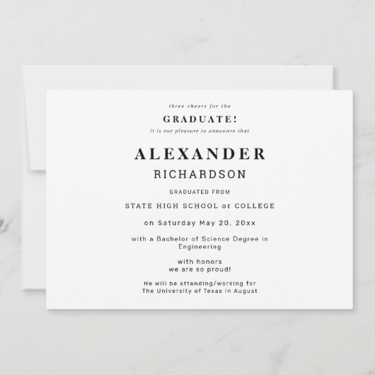 お名前&写真大学院発表M 2 招待状 (裏面)