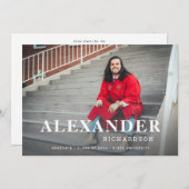 お名前&写真大学院発表M 2 招待状 (正面/裏面)