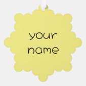 お名前/写真 オーナメントカード (裏面)