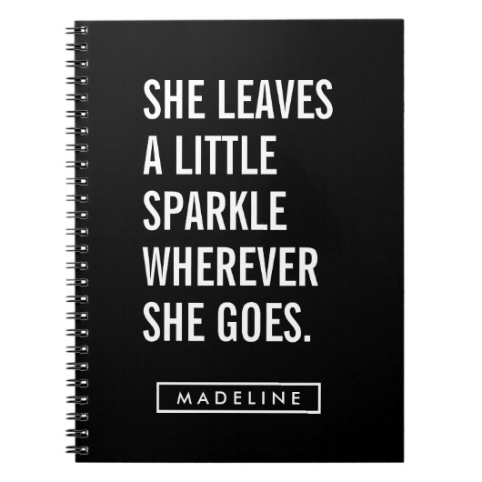 お名前 |彼女葉は少し輝いた ノートブック (正面)