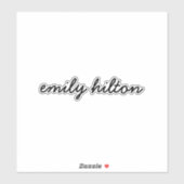 お名前 |手書きモダンノートPC シール (シート)