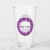 お名前、文字パーソナライズされた、 タンブラーグラス (正面)