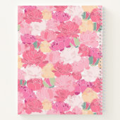 お名前 |水彩牡丹 ノートブック (裏面)