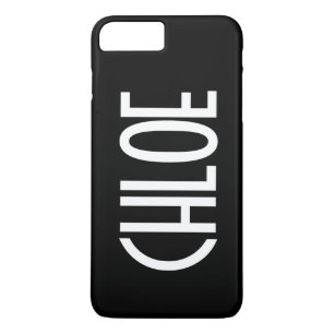 お名前、白はっきりした文字 黒 iPhone 8 PLUS/7 PLUSケース