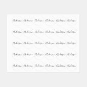 お名前 |白エレガント衣の黒文字 ラベル (シート)