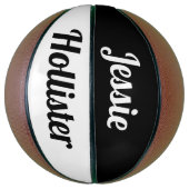 お名前 |白黒 バスケットボール (縦)