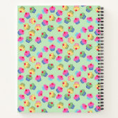 お名前、緑、レシピ本、カップケーキ ノートブック (裏面)