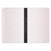 お名前 |薄い白と差し込みバラグラデーションストライプ テーブルクロス (正面(横))