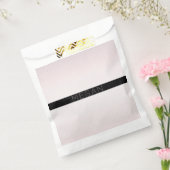 お名前 |薄い白と差し込みバラグラデーションストライプ フェイバーバッグ (封をした状態)