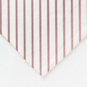 お名前 |薄い白と差し込みバラグラデーションストライプ フリースブランケット (角)