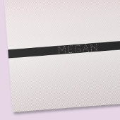 お名前 |薄い白と差し込みバラグラデーションストライプ ラッピングペーパー