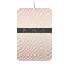 お名前 |薄型バラグラデーションおよび白ストライプ色 カーエアーフレッシュナー