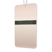 お名前 |薄型バラグラデーションおよび白ストライプ色 カーエアーフレッシュナー (左)