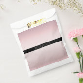 お名前 |薄型バラグラデーションおよび白ストライプ色 フェイバーバッグ (封をした状態)