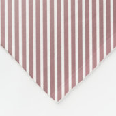 お名前 |薄型バラグラデーションおよび白ストライプ色 フリースブランケット (角)